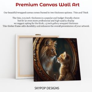Kitten Lion Mirror Art