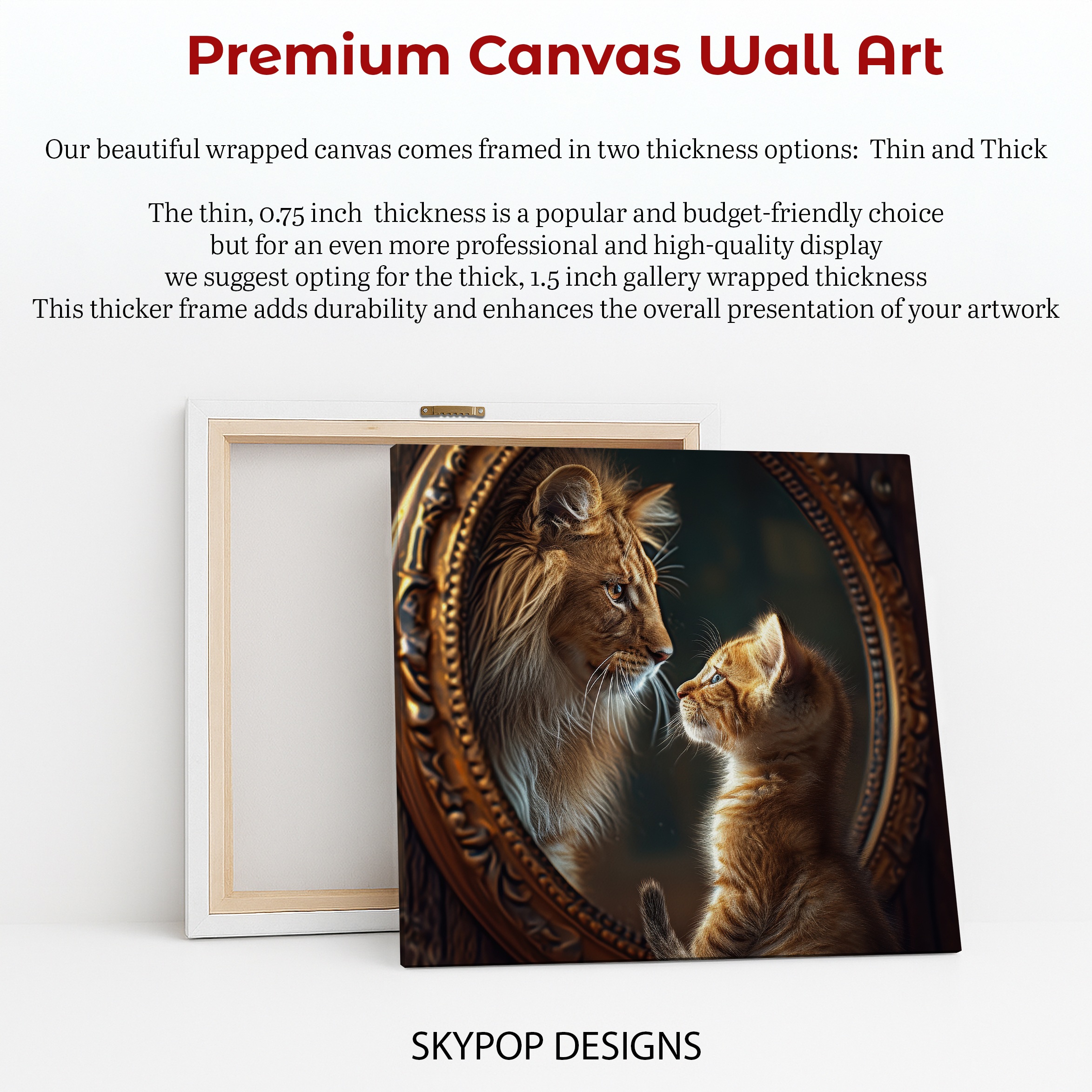 6.jpg Kitten Lion Mirror Art