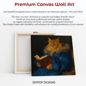 Cat Reading Art