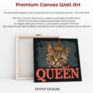 Regal Cat Queen Portrait Art