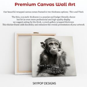 Chimpanzee Thinking Art