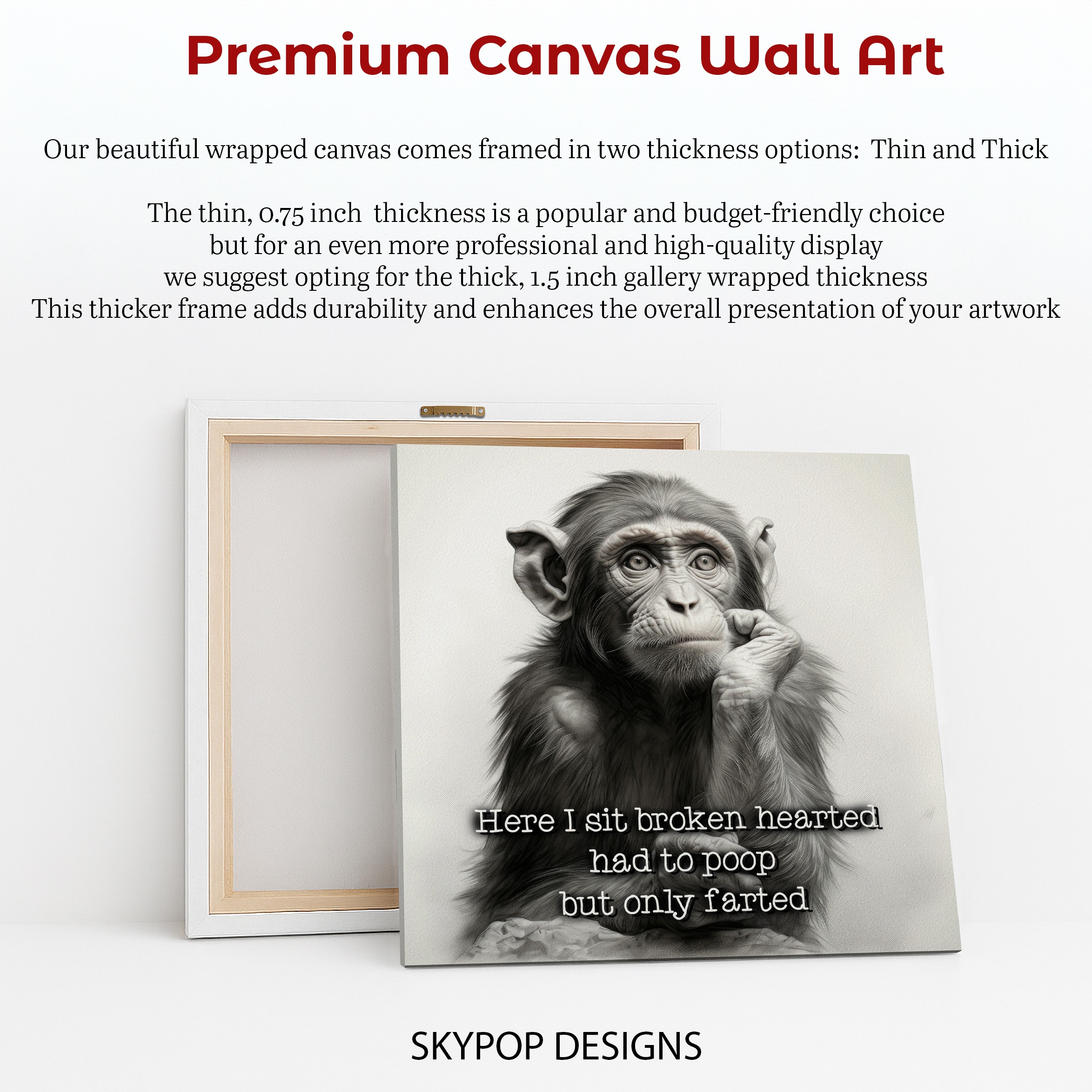 6.jpg Chimpanzee Thinking Art