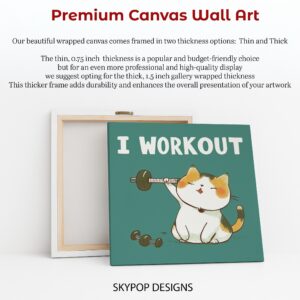 Cat Gym Workout Art