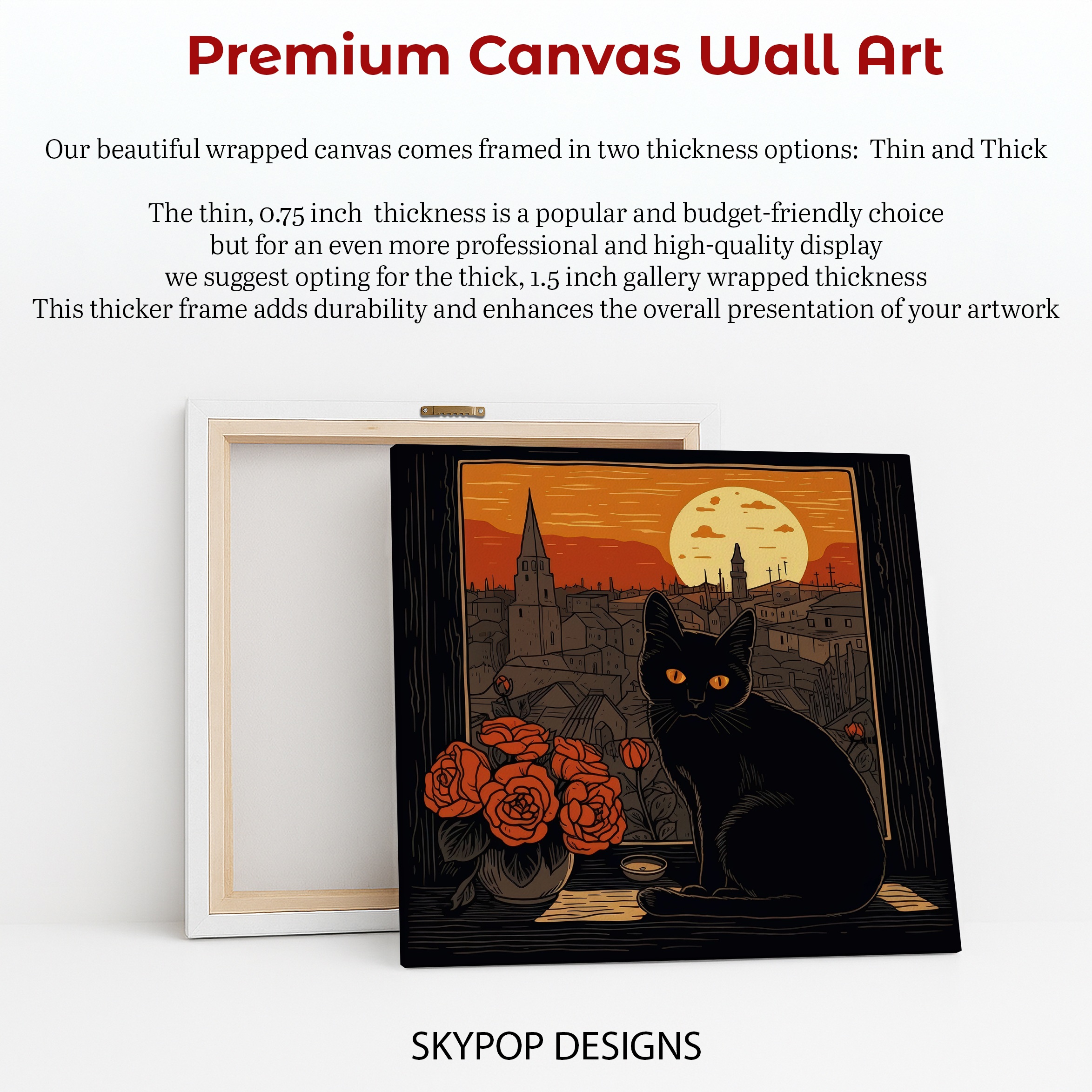 6.jpg Black Cat Sunset View Art