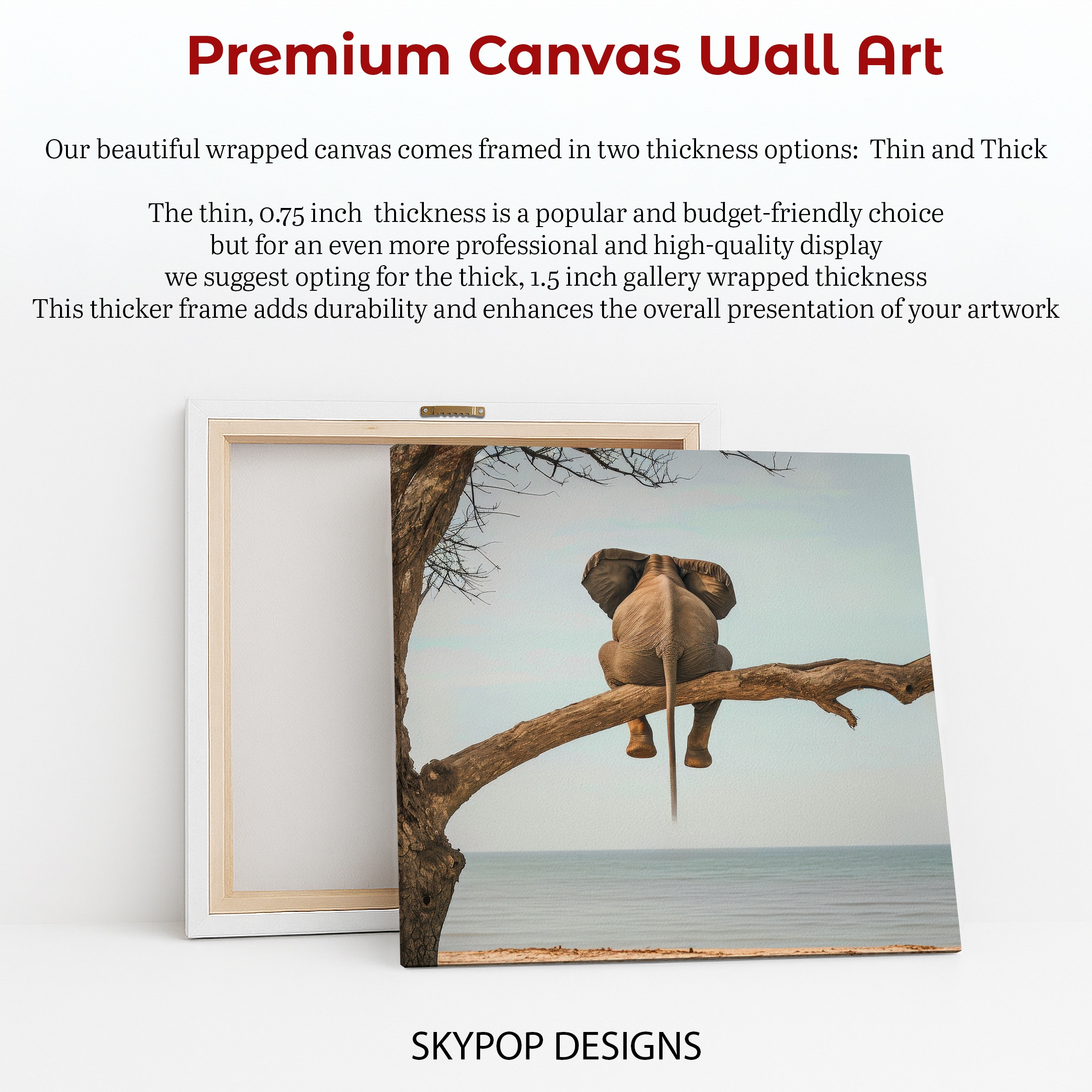 6.jpg Elephant Tree Beach Scene Art