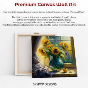 Sunflowers Window Art