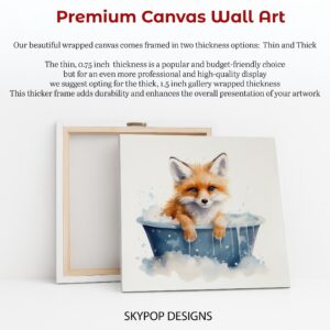 Fox Bath Time Bliss Art
