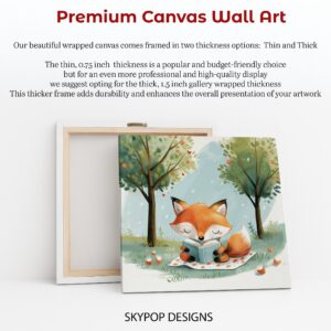 Fox Reading Art