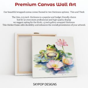 Frog Lotus Pond Art