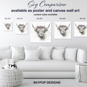 Highland Cow Art