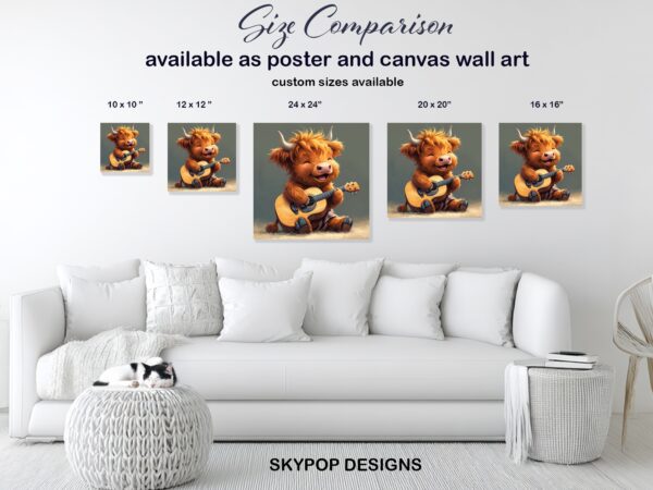Highland Cow Art