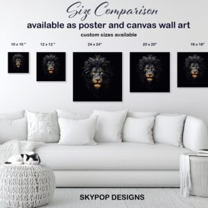 Lion Head Art