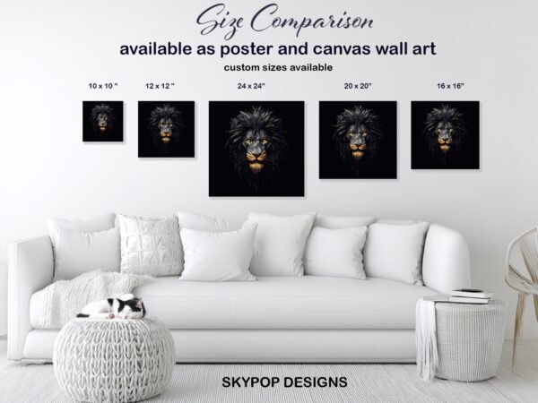 Lion Head Art