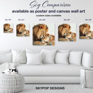 Lion Embrace Art