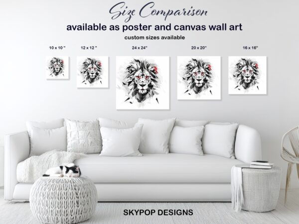 Lion's Gaze Art