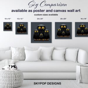 Owl Family Art