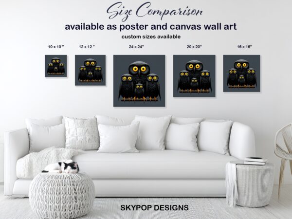 Owl Family Art