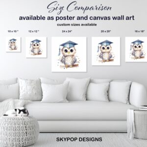 Owl Graduation Art