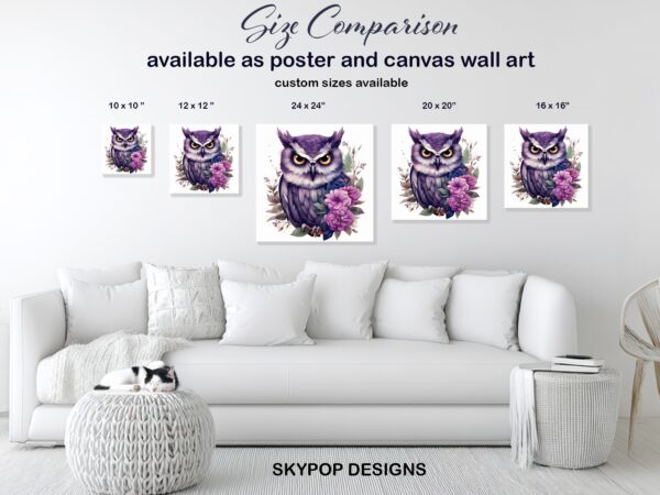 Owl Floral Art