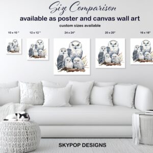 Owl Family Art