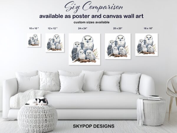 Owl Family Art