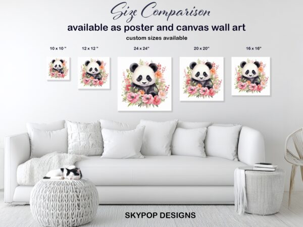 Panda Blooming Art