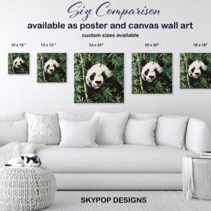 Panda Bamboo Forest Art