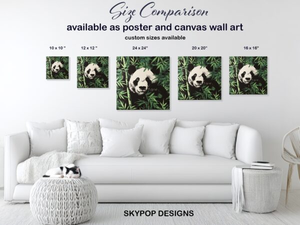 Panda Bamboo Forest Art