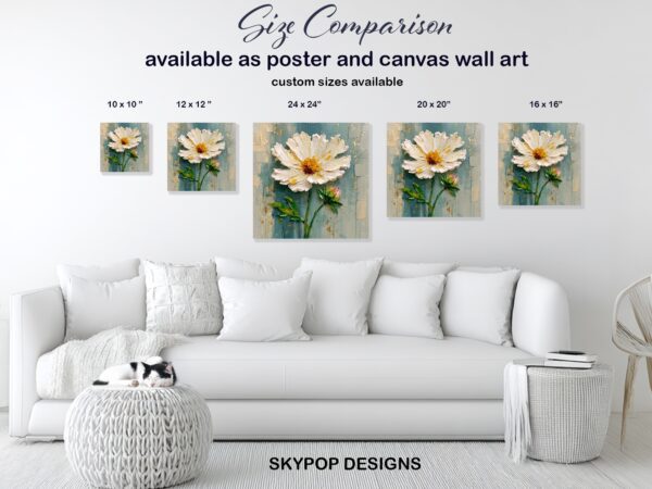 White Daisy Art