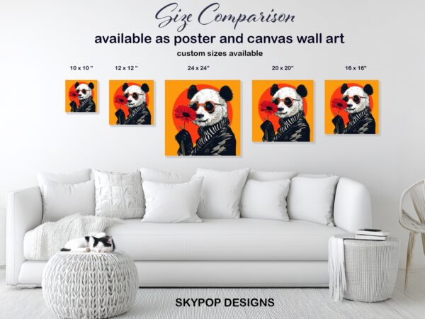 Panda Flower Art
