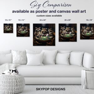 Raccoon Poker Art