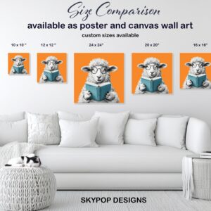 Sheep Reading Art