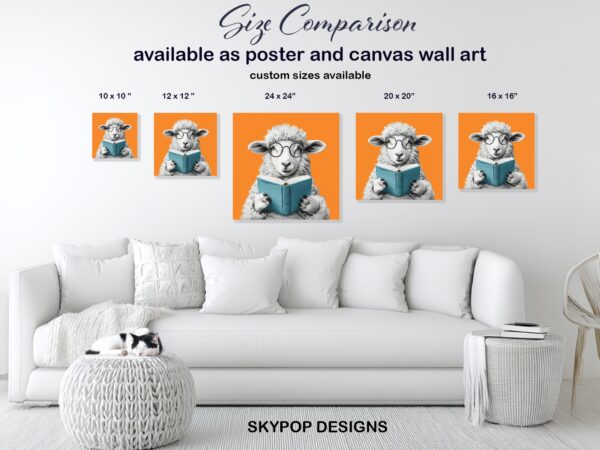 Sheep Reading Art