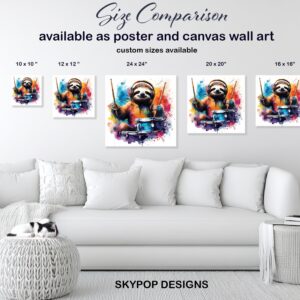 Sloth Drummer Art