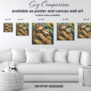 Sloth Hug Art