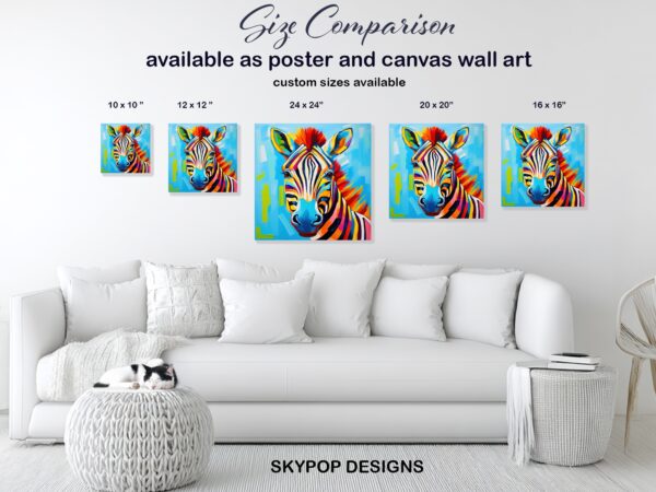 Zebra Splash Art