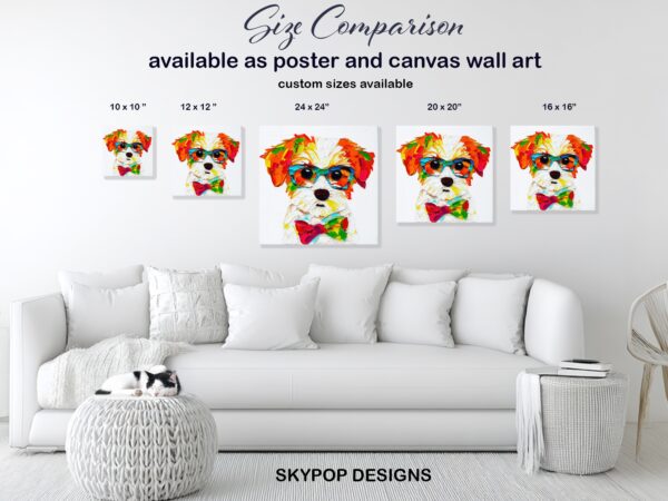 Shih Tzu With Glasses Art