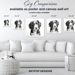 Border Collie Puppy Art