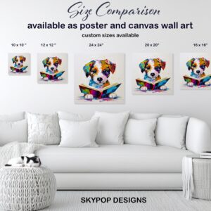 Yorkshire Terrier Reading Art