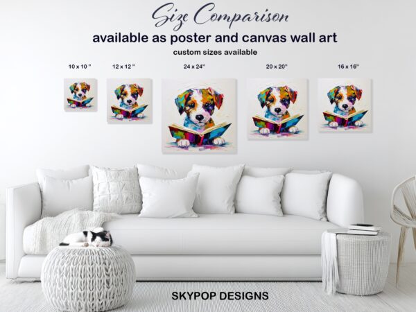 Yorkshire Terrier Reading Art