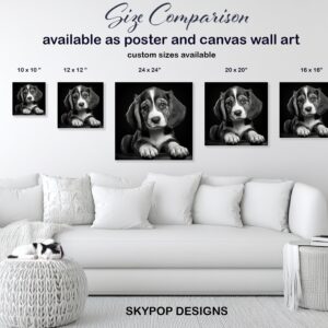 Border Collie Puppy Art