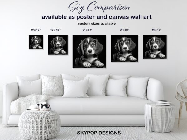 Border Collie Puppy Art