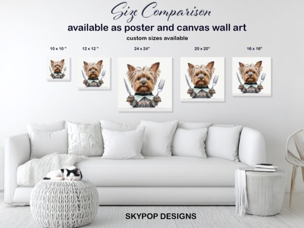 Yorkshire Terrier Dinner Art