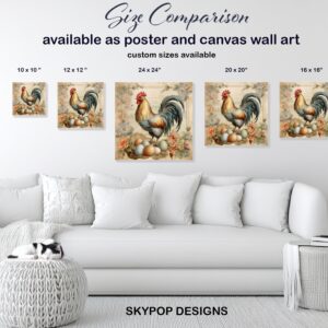 Rooster Eggs Art