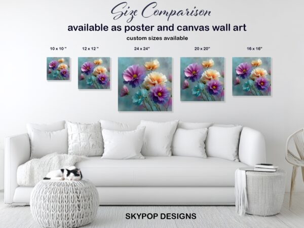 Vibrant Floral Burst Art