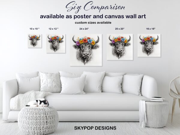 Highland Cow Art