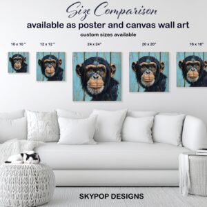 Chimpanzee Portrait Art