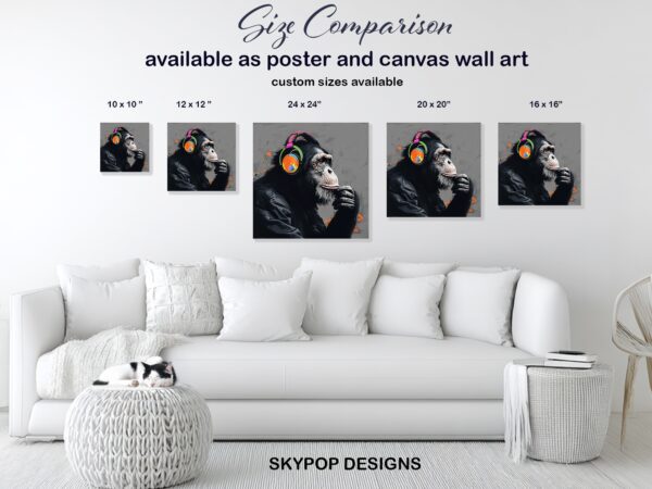 Chimpanzee DJ Art
