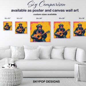 Chimpanzee Jam Session Art