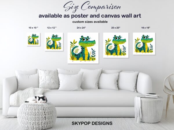 Friendly Crocodile Art